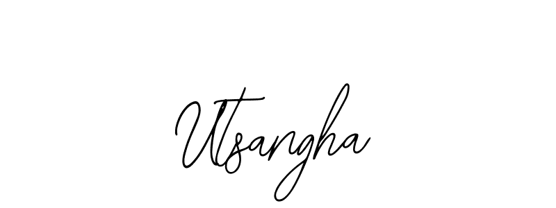 if you are searching for the best signature style for your name Utsangha. so please give up your signature search. here we have designed multiple signature styles  using Bearetta-2O07w. Utsangha signature style 12 images and pictures png