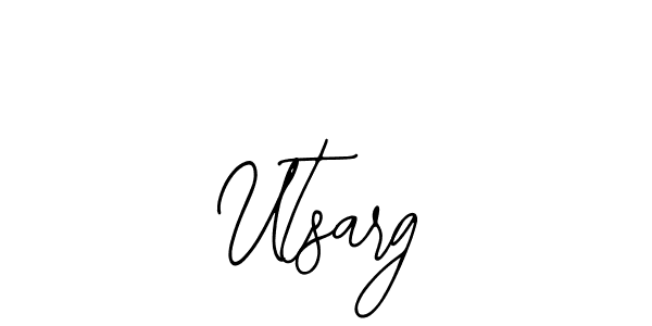 Design your own signature with our free online signature maker. With this signature software, you can create a handwritten (Bearetta-2O07w) signature for name Utsarg. Utsarg signature style 12 images and pictures png