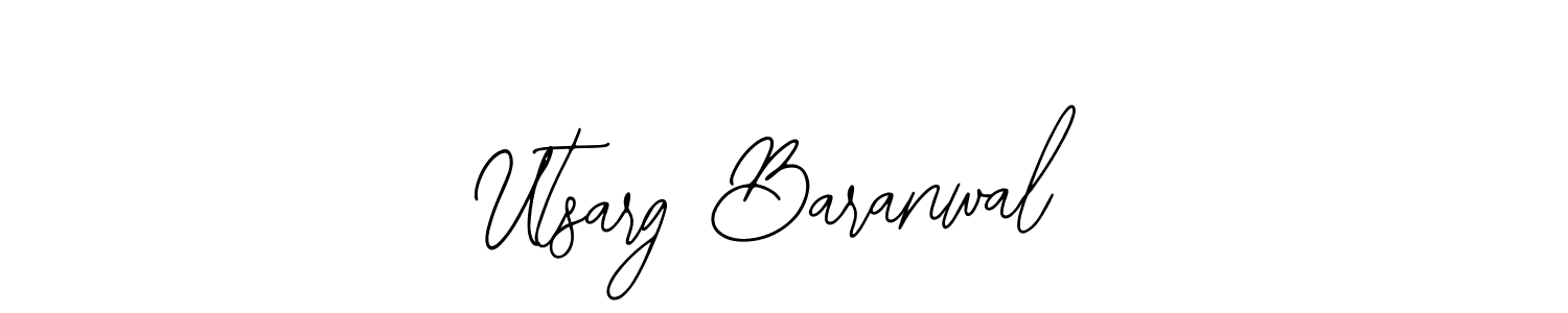 Make a beautiful signature design for name Utsarg Baranwal. Use this online signature maker to create a handwritten signature for free. Utsarg Baranwal signature style 12 images and pictures png