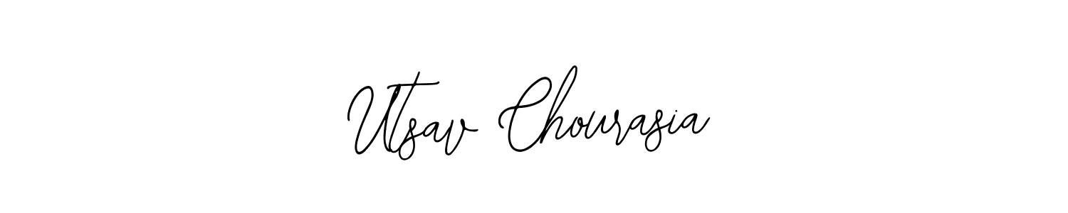 Make a beautiful signature design for name Utsav Chourasia. With this signature (Bearetta-2O07w) style, you can create a handwritten signature for free. Utsav Chourasia signature style 12 images and pictures png