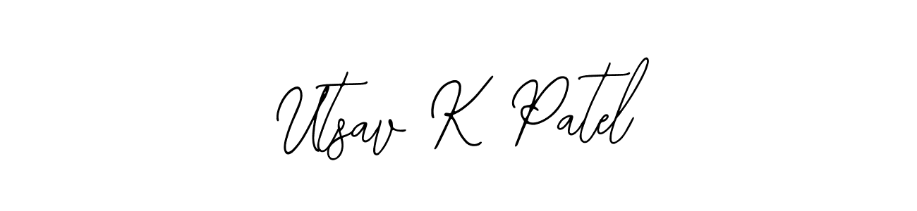 How to Draw Utsav K Patel signature style? Bearetta-2O07w is a latest design signature styles for name Utsav K Patel. Utsav K Patel signature style 12 images and pictures png