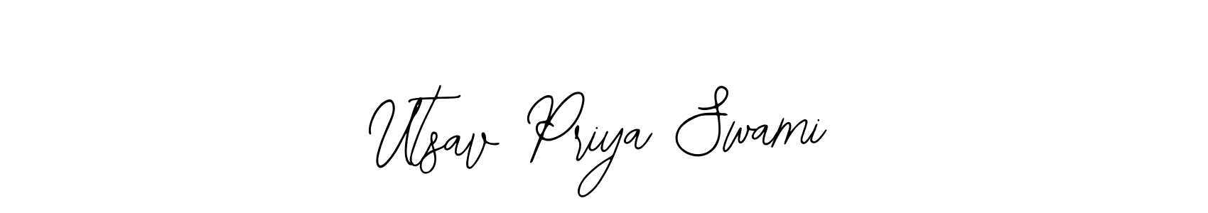 How to make Utsav Priya Swami name signature. Use Bearetta-2O07w style for creating short signs online. This is the latest handwritten sign. Utsav Priya Swami signature style 12 images and pictures png