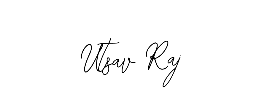 Make a beautiful signature design for name Utsav Raj. Use this online signature maker to create a handwritten signature for free. Utsav Raj signature style 12 images and pictures png