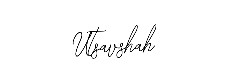 Use a signature maker to create a handwritten signature online. With this signature software, you can design (Bearetta-2O07w) your own signature for name Utsavshah. Utsavshah signature style 12 images and pictures png