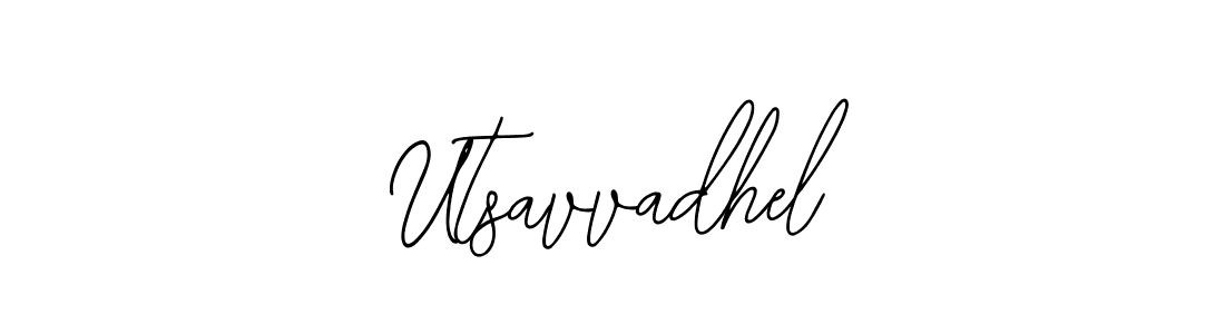 The best way (Bearetta-2O07w) to make a short signature is to pick only two or three words in your name. The name Utsavvadhel include a total of six letters. For converting this name. Utsavvadhel signature style 12 images and pictures png