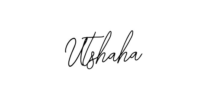 How to Draw Utshaha signature style? Bearetta-2O07w is a latest design signature styles for name Utshaha. Utshaha signature style 12 images and pictures png