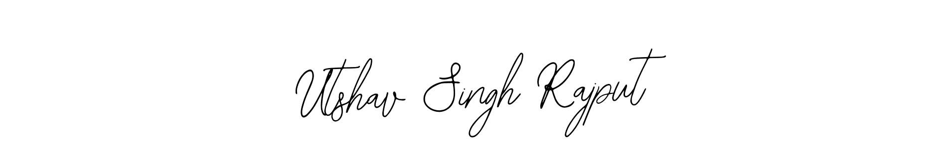 You should practise on your own different ways (Bearetta-2O07w) to write your name (Utshav Singh Rajput) in signature. don't let someone else do it for you. Utshav Singh Rajput signature style 12 images and pictures png