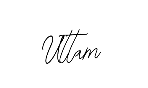 Use a signature maker to create a handwritten signature online. With this signature software, you can design (Bearetta-2O07w) your own signature for name Uttam. Uttam signature style 12 images and pictures png