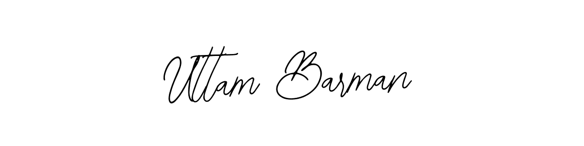 if you are searching for the best signature style for your name Uttam Barman. so please give up your signature search. here we have designed multiple signature styles  using Bearetta-2O07w. Uttam Barman signature style 12 images and pictures png