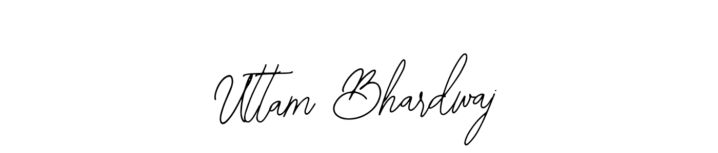 Use a signature maker to create a handwritten signature online. With this signature software, you can design (Bearetta-2O07w) your own signature for name Uttam Bhardwaj. Uttam Bhardwaj signature style 12 images and pictures png