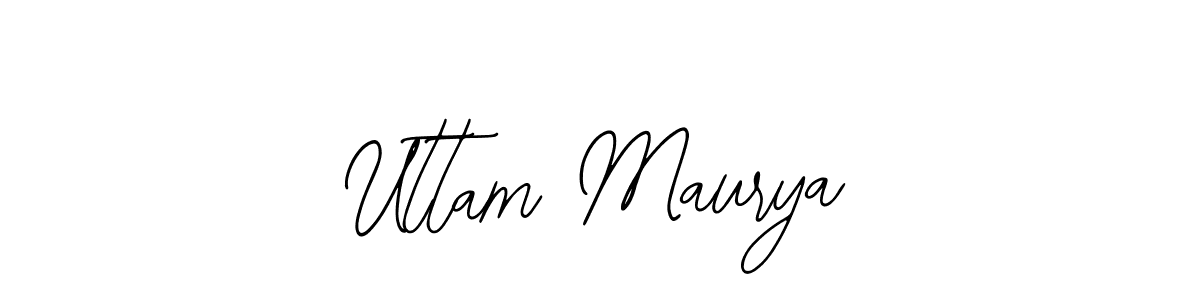 Design your own signature with our free online signature maker. With this signature software, you can create a handwritten (Bearetta-2O07w) signature for name Uttam Maurya. Uttam Maurya signature style 12 images and pictures png