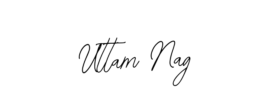 How to make Uttam Nag name signature. Use Bearetta-2O07w style for creating short signs online. This is the latest handwritten sign. Uttam Nag signature style 12 images and pictures png