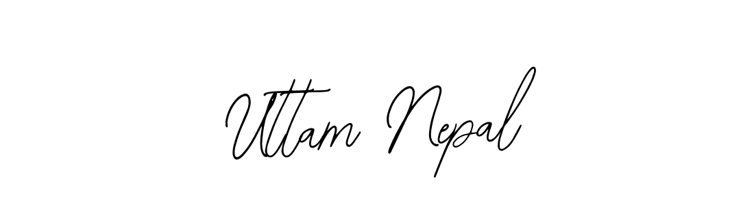 How to make Uttam Nepal signature? Bearetta-2O07w is a professional autograph style. Create handwritten signature for Uttam Nepal name. Uttam Nepal signature style 12 images and pictures png
