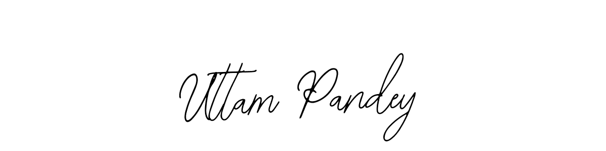How to make Uttam Pandey name signature. Use Bearetta-2O07w style for creating short signs online. This is the latest handwritten sign. Uttam Pandey signature style 12 images and pictures png
