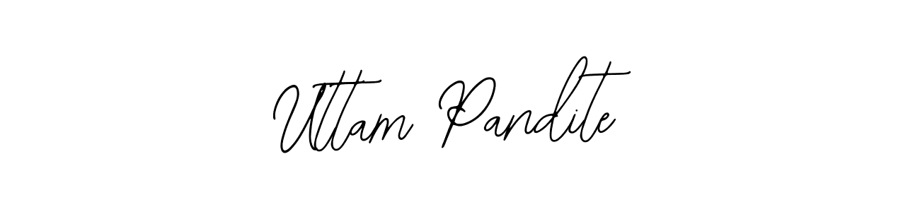 You should practise on your own different ways (Bearetta-2O07w) to write your name (Uttam Pandite) in signature. don't let someone else do it for you. Uttam Pandite signature style 12 images and pictures png