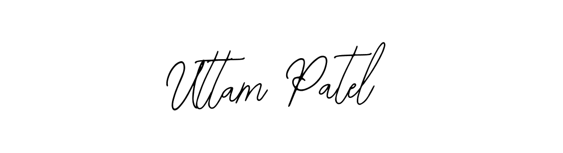 How to make Uttam Patel name signature. Use Bearetta-2O07w style for creating short signs online. This is the latest handwritten sign. Uttam Patel signature style 12 images and pictures png