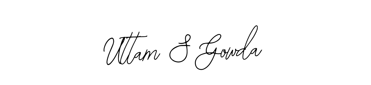 Make a beautiful signature design for name Uttam S Gowda. Use this online signature maker to create a handwritten signature for free. Uttam S Gowda signature style 12 images and pictures png