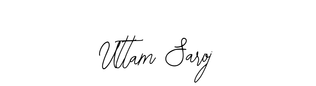Make a short Uttam Saroj signature style. Manage your documents anywhere anytime using Bearetta-2O07w. Create and add eSignatures, submit forms, share and send files easily. Uttam Saroj signature style 12 images and pictures png