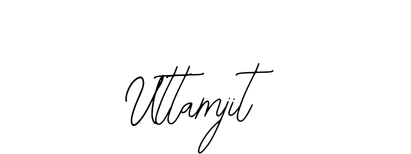 How to make Uttamjit name signature. Use Bearetta-2O07w style for creating short signs online. This is the latest handwritten sign. Uttamjit signature style 12 images and pictures png