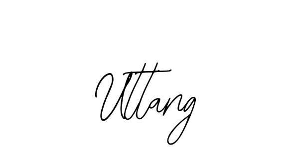 You should practise on your own different ways (Bearetta-2O07w) to write your name (Uttang) in signature. don't let someone else do it for you. Uttang signature style 12 images and pictures png