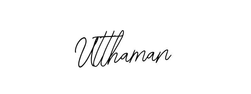 Utthaman stylish signature style. Best Handwritten Sign (Bearetta-2O07w) for my name. Handwritten Signature Collection Ideas for my name Utthaman. Utthaman signature style 12 images and pictures png