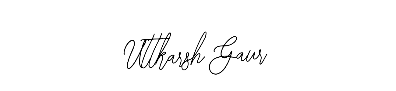You can use this online signature creator to create a handwritten signature for the name Uttkarsh Gaur. This is the best online autograph maker. Uttkarsh Gaur signature style 12 images and pictures png