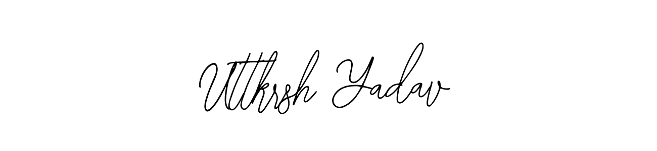 You should practise on your own different ways (Bearetta-2O07w) to write your name (Uttkrsh Yadav) in signature. don't let someone else do it for you. Uttkrsh Yadav signature style 12 images and pictures png