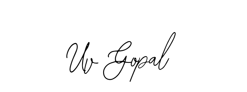 Make a beautiful signature design for name Uv Gopal. Use this online signature maker to create a handwritten signature for free. Uv Gopal signature style 12 images and pictures png