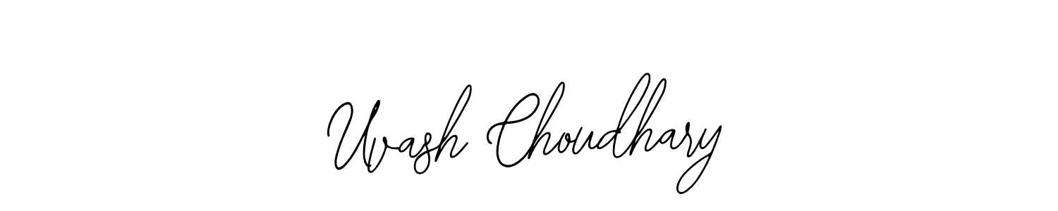 Design your own signature with our free online signature maker. With this signature software, you can create a handwritten (Bearetta-2O07w) signature for name Uvash Choudhary. Uvash Choudhary signature style 12 images and pictures png