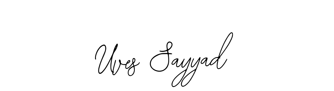 How to make Uves Sayyad name signature. Use Bearetta-2O07w style for creating short signs online. This is the latest handwritten sign. Uves Sayyad signature style 12 images and pictures png
