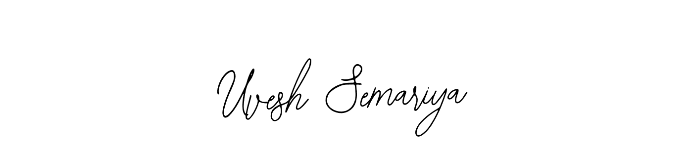 Make a beautiful signature design for name Uvesh Semariya. With this signature (Bearetta-2O07w) style, you can create a handwritten signature for free. Uvesh Semariya signature style 12 images and pictures png