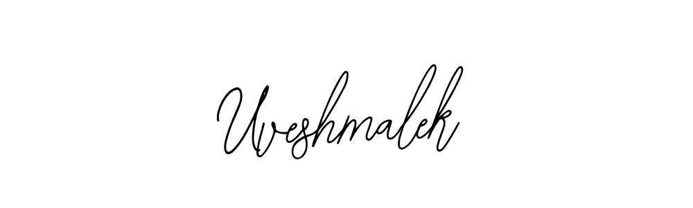 The best way (Bearetta-2O07w) to make a short signature is to pick only two or three words in your name. The name Uveshmalek include a total of six letters. For converting this name. Uveshmalek signature style 12 images and pictures png