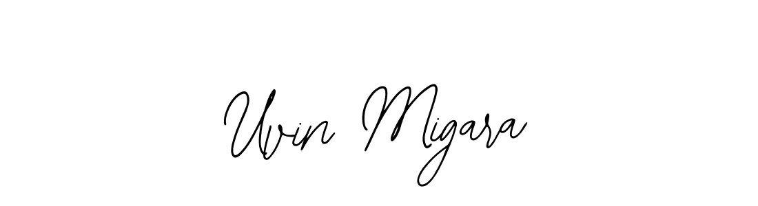 Uvin Migara stylish signature style. Best Handwritten Sign (Bearetta-2O07w) for my name. Handwritten Signature Collection Ideas for my name Uvin Migara. Uvin Migara signature style 12 images and pictures png