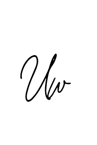 You should practise on your own different ways (Bearetta-2O07w) to write your name (Uw) in signature. don't let someone else do it for you. Uw signature style 12 images and pictures png