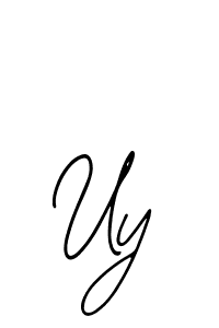 Design your own signature with our free online signature maker. With this signature software, you can create a handwritten (Bearetta-2O07w) signature for name Uy. Uy signature style 12 images and pictures png