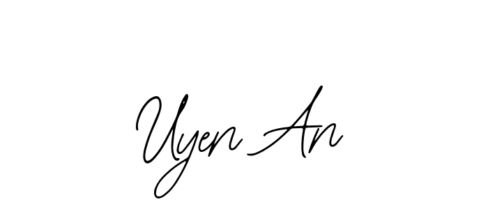 Create a beautiful signature design for name Uyen An. With this signature (Bearetta-2O07w) fonts, you can make a handwritten signature for free. Uyen An signature style 12 images and pictures png