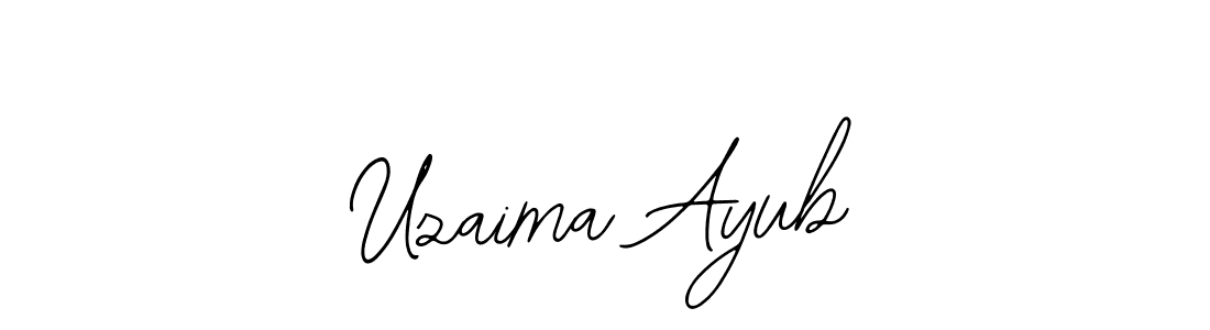 How to make Uzaima Ayub signature? Bearetta-2O07w is a professional autograph style. Create handwritten signature for Uzaima Ayub name. Uzaima Ayub signature style 12 images and pictures png