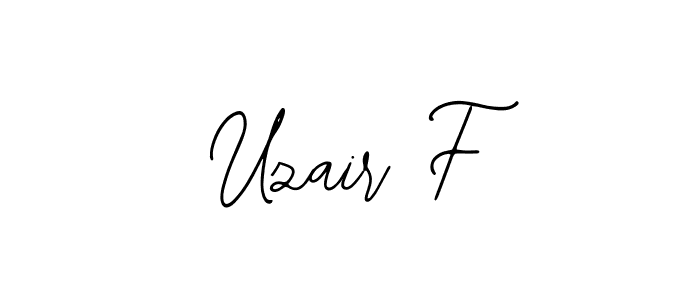 Make a beautiful signature design for name Uzair F. Use this online signature maker to create a handwritten signature for free. Uzair F signature style 12 images and pictures png