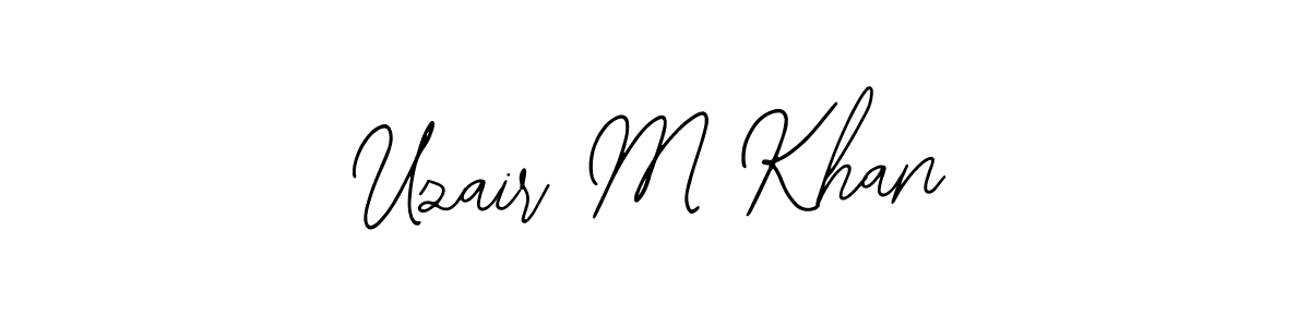 Also we have Uzair M Khan name is the best signature style. Create professional handwritten signature collection using Bearetta-2O07w autograph style. Uzair M Khan signature style 12 images and pictures png
