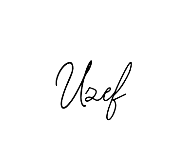 How to make Uzef name signature. Use Bearetta-2O07w style for creating short signs online. This is the latest handwritten sign. Uzef signature style 12 images and pictures png