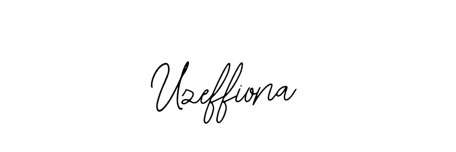 Also You can easily find your signature by using the search form. We will create Uzeffiona name handwritten signature images for you free of cost using Bearetta-2O07w sign style. Uzeffiona signature style 12 images and pictures png