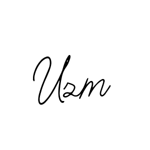 How to make Uzm name signature. Use Bearetta-2O07w style for creating short signs online. This is the latest handwritten sign. Uzm signature style 12 images and pictures png