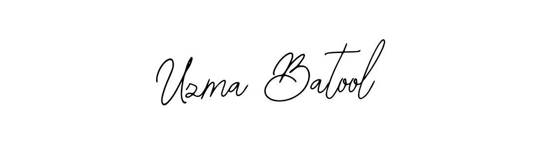 Use a signature maker to create a handwritten signature online. With this signature software, you can design (Bearetta-2O07w) your own signature for name Uzma Batool. Uzma Batool signature style 12 images and pictures png