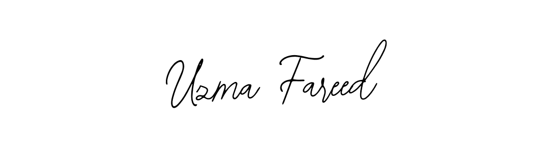 Also we have Uzma Fareed name is the best signature style. Create professional handwritten signature collection using Bearetta-2O07w autograph style. Uzma Fareed signature style 12 images and pictures png