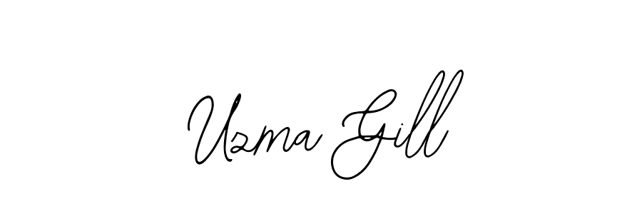 Similarly Bearetta-2O07w is the best handwritten signature design. Signature creator online .You can use it as an online autograph creator for name Uzma Gill. Uzma Gill signature style 12 images and pictures png