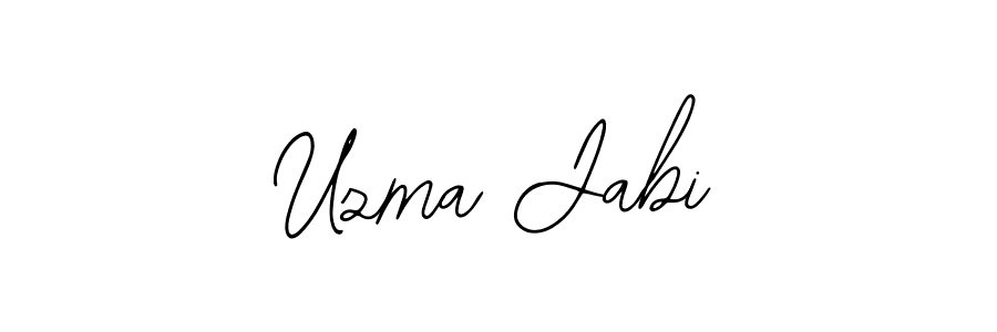 This is the best signature style for the Uzma Jabi name. Also you like these signature font (Bearetta-2O07w). Mix name signature. Uzma Jabi signature style 12 images and pictures png