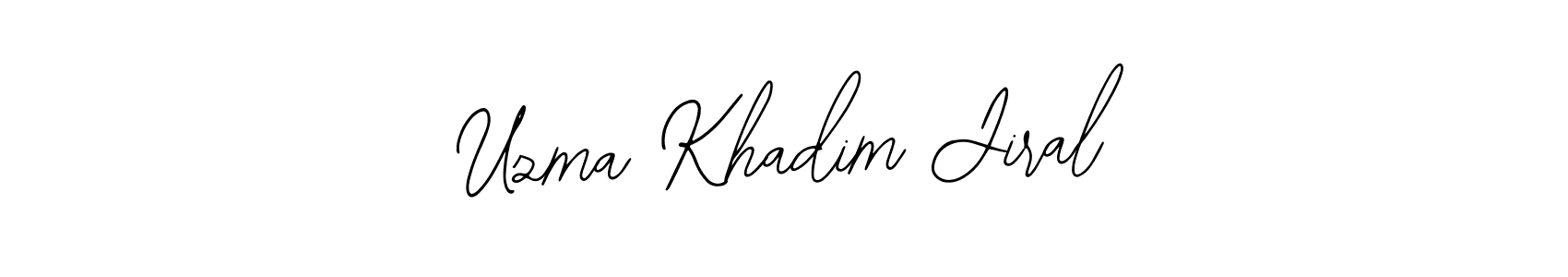 Make a beautiful signature design for name Uzma Khadim Jiral. With this signature (Bearetta-2O07w) style, you can create a handwritten signature for free. Uzma Khadim Jiral signature style 12 images and pictures png