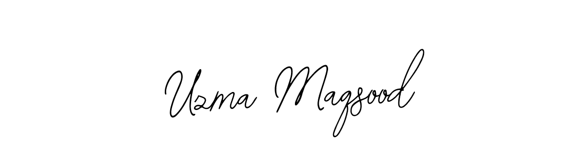 Make a beautiful signature design for name Uzma Maqsood. With this signature (Bearetta-2O07w) style, you can create a handwritten signature for free. Uzma Maqsood signature style 12 images and pictures png