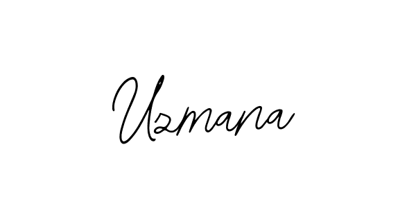 How to make Uzmana name signature. Use Bearetta-2O07w style for creating short signs online. This is the latest handwritten sign. Uzmana signature style 12 images and pictures png