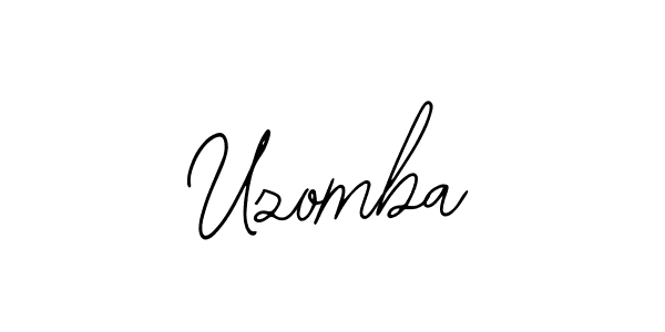 You should practise on your own different ways (Bearetta-2O07w) to write your name (Uzomba) in signature. don't let someone else do it for you. Uzomba signature style 12 images and pictures png